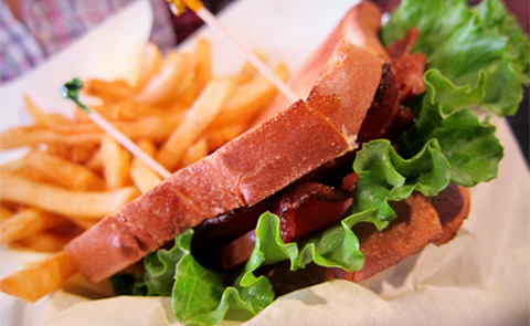 'BLT Sandwich + Fries' by punctuated on Flickr, used under a Creative Commons Attribution 2.0 Generic License